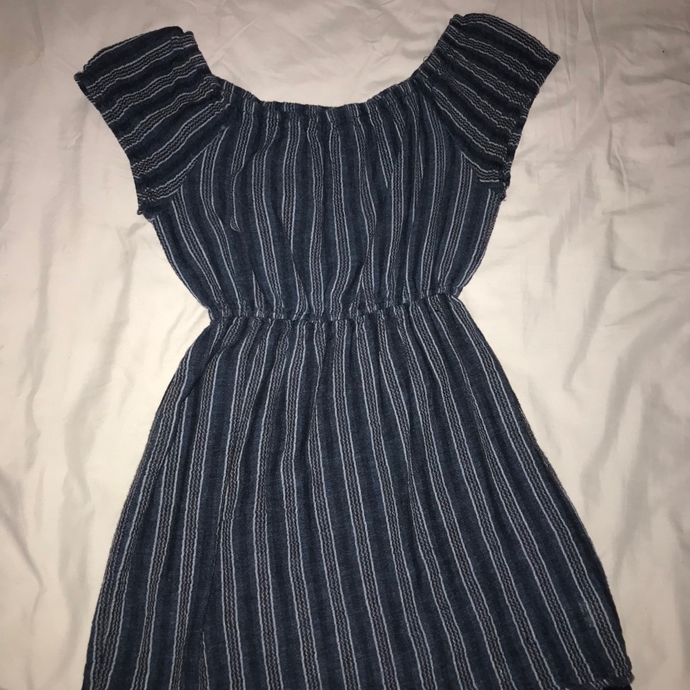 Stipe A-line dress